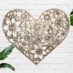 Golden and Green Modern Plants Zoom Virtual Background