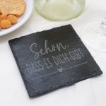 Premium slate coaster engraved, saying motif - Image 4