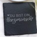 Dessous de plat en ardoise gravé Premium, motif slogan – Image 6