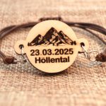 Bracelet personnalisé Zugspitze en bois, Höllental – Image 6