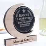 Modern trophy with slate plaque - can be personalized - Image 2