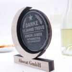Modern trophy with slate plaque - can be personalized - Image 4