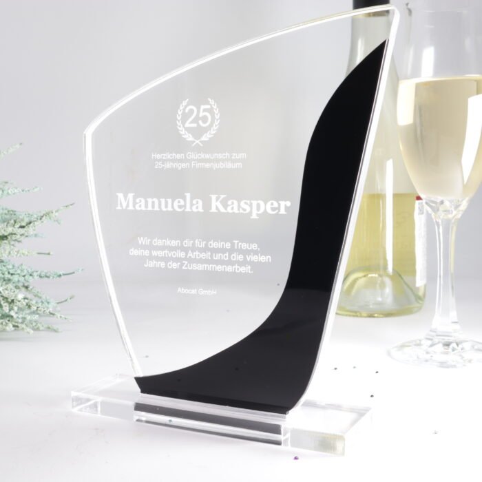 Moderner Acryl Award in Freiform, personalisierbar & hochwertig – Bild 6