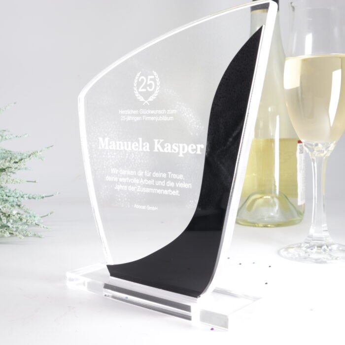 Moderner Acryl Award in Freiform, personalisierbar & hochwertig – Bild 7