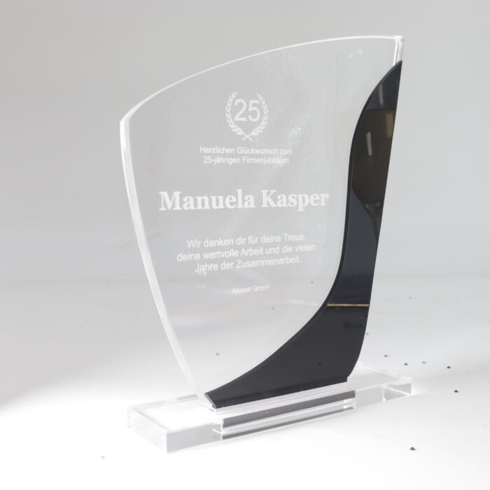 Moderner Acryl Award in Freiform, personalisierbar & hochwertig – Bild 8