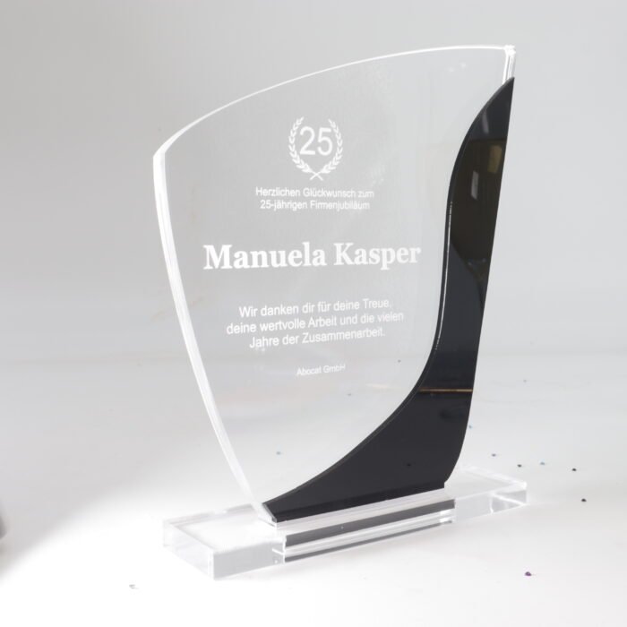 Moderner Acryl Award in Freiform, personalisierbar & hochwertig – Bild 9