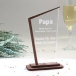 Personalisierbare Trophäe im ausgefallenen Design – Individuelles Geschenk & Premium Deko