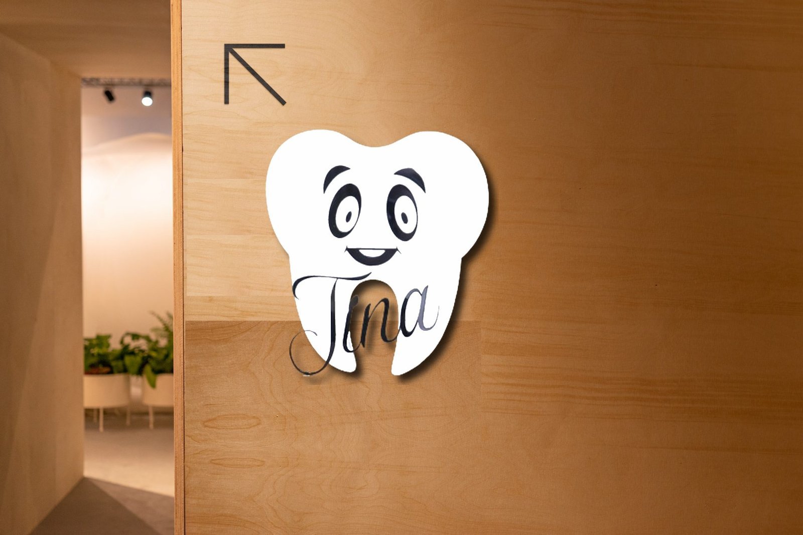 301-1.jpg Personalisiertes Namensschild - Zahn - – Bild 1