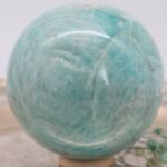 Blaue Amazonit Edelsteinkugel - hohe Qualität 79 mm – Bild 4