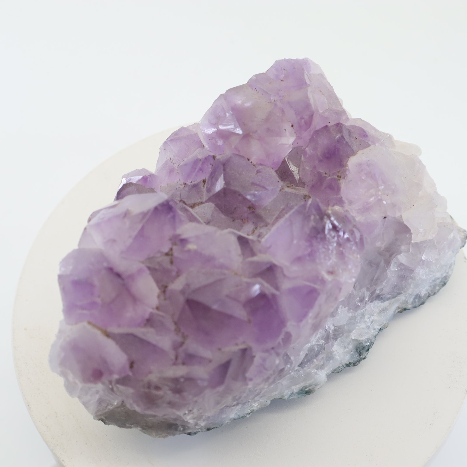 Amethyst-1-12-1.jpg Große AMETHYST GEODE 785 g, Rohstein, Stufe auf Matrix, Mineralien Kristall Cluster, Chakra Edelstein Cluster, Reiki, Drusen, Natürlich – Bild 1