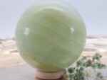 Große grüne gebänderte Calcit Edelsteinkugel, 64 mm – Bild 5