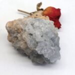 Celesite Cluster Rohstein Geode, Rohstein, Mineralien Kristall – Bild 3