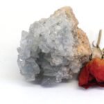 Celesite Cluster Rohstein Geode, Rohstein, Mineralien Kristall – Bild 2