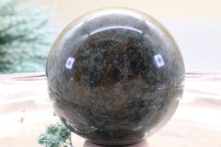 Natürliche Chrysopras EDELSTEINKUGELN Hochglanz 61 mm