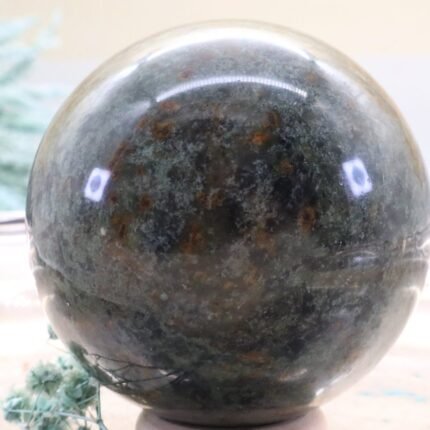 Natürliche Chrysopras EDELSTEINKUGELN Hochglanz 61 mm