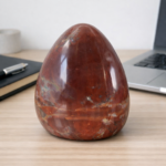 Roter Jaspis 13 cm – Polierter Naturstein, Premium Schreibtisch‑Deko, Luxus Büro‑Objekt, Executive Desk Ornament