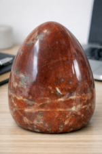Roter Jaspis 13 cm – Polierter Naturstein, Premium Schreibtisch‑Deko, Luxus Büro‑Objekt, Executive Desk Ornament – Bild 2