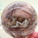 Crazy Lace Achatkugel Edelsteinkugel aus Mexico, 59 mm