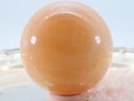 Große Orangen Calcit Edelsteinkugel, 62 mm – Bild 7