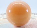 Große Orangen Calcit Edelsteinkugel, 62 mm – Bild 10