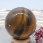 Tigerauge Rohkugel Edelsteinkugel 45 mm – Bild 6