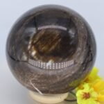 Versteinertes Holz große Edelstein Kugel aus versteinertem Holz, Sphere Crystal, Meditation ~Boho ~Ethno, 64 mm – Bild 2