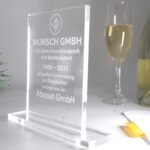 Personalisierte Acrylglas Trophäe – Rechteckig mit Sockel | 10 mm Premiumglas | Lasergravur mit Text & Logo – Bild 5