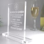 Personalisierte Acrylglas Trophäe – Rechteckig mit Sockel | 10 mm Premiumglas | Lasergravur mit Text & Logo – Bild 6