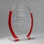 Personalisierbare Acrylglas Trophäe in moderner Form – Bild 7