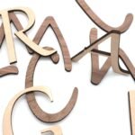 HOLZ BUCHSTABEN AHORN / NUSSBAUM, natürliche Holzbuchstaben, Personalisierter Schriftzug – Bild 2