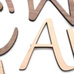 HOLZ BUCHSTABEN AHORN / NUSSBAUM, natürliche Holzbuchstaben, Personalisierter Schriftzug – Bild 3