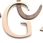 HOLZ BUCHSTABEN AHORN / NUSSBAUM, natürliche Holzbuchstaben, Personalisierter Schriftzug – Bild 4