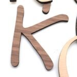HOLZ BUCHSTABEN AHORN / NUSSBAUM, natürliche Holzbuchstaben, Personalisierter Schriftzug – Bild 5