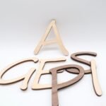 HOLZ BUCHSTABEN AHORN / NUSSBAUM, natürliche Holzbuchstaben, Personalisierter Schriftzug