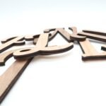 HOLZ BUCHSTABEN AHORN / NUSSBAUM, natürliche Holzbuchstaben, Personalisierter Schriftzug – Bild 5