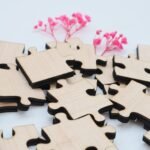 Holzpuzzle, unbehandeltes blanko Puzzle zum selbst bemalen, rohe Puzzle Teile, kreativ gestalten, pädagogisch wertvoll, 25 Teile ab 3+ Plus – Bild 7