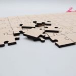 Holzpuzzle, unbehandeltes blanko Puzzle zum selbst bemalen, rohe Puzzle Teile, kreativ gestalten, pädagogisch wertvoll, 60 Teile ab 3+ Plus – Bild 7