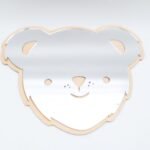 Spiegel für Kinderzimmer schmunzelndes Bärengesicht – Bild 2