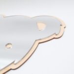 Spiegel für Kinderzimmer schmunzelndes Bärengesicht – Bild 3