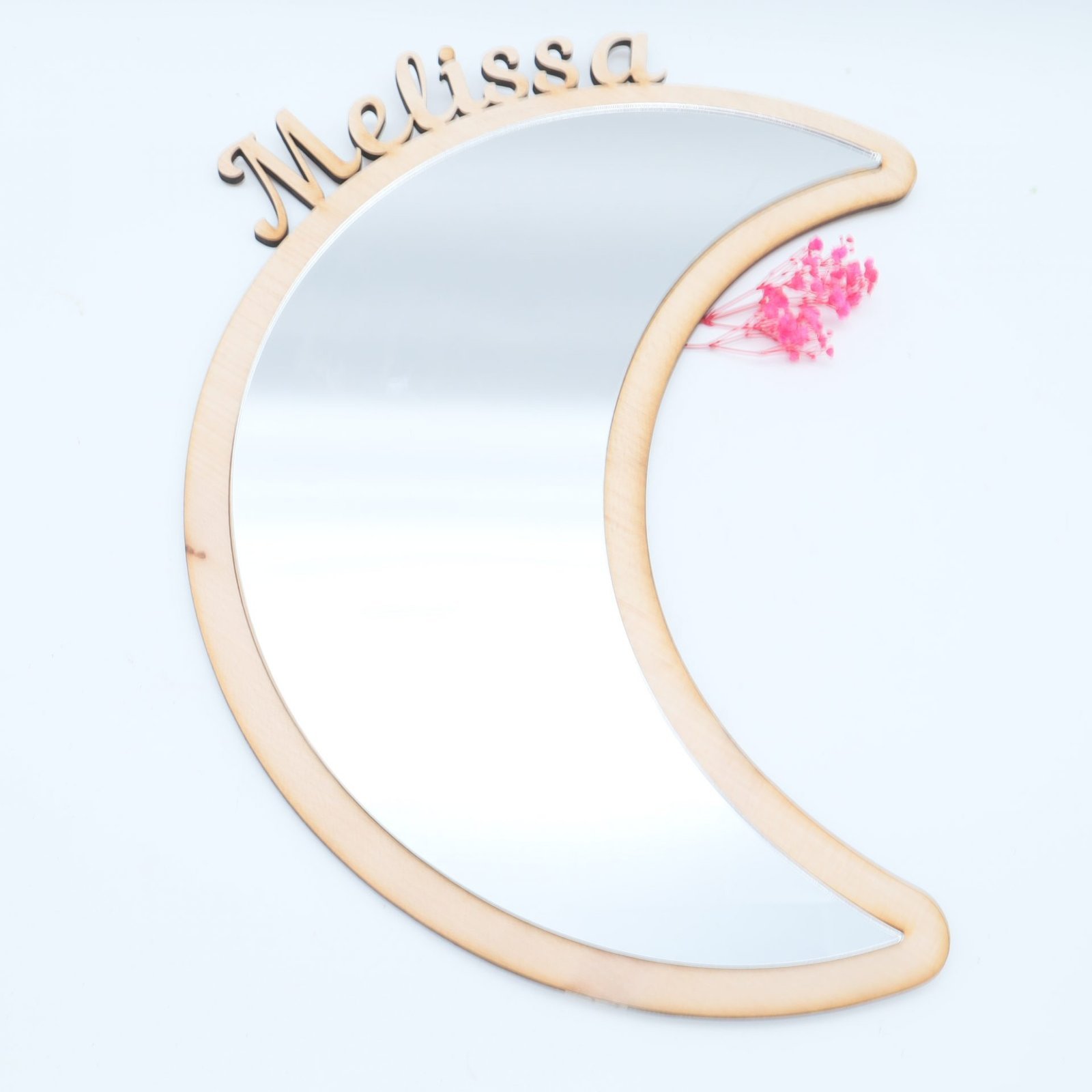 IMG_6576-1.jpg Spiegel für Kinderzimmer Mond mit personalisiertem Namen – Bild 1