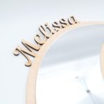 Spiegel für Kinderzimmer Mond mit personalisiertem Namen – Bild 2