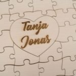 Herz Holzpuzzle, personalisiert, Freundschaft und Liebe – Bild 4