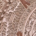 Azteken Kalender aus Ahorn Holz – Bild 4