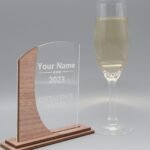 Moderne personalisierte edle Trophäe, eigener Text oder Logo – Bild 3