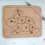 KINDER Holzpuzzle HASE, unbehandelt, Häschen