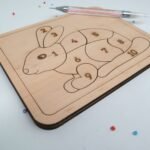 KINDER Holzpuzzle HASE, unbehandelt, Häschen – Bild 2