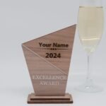 Moderne edle Trophäe, eigener Text oder Logo – Bild 2