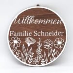 Personalisiertes Türschildschild "Willkommen" – Bild 2