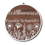 Personalisiertes Türschildschild "Willkommen" – Bild 4
