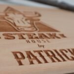 Schneidbrett für Steaks und Grillen, Grill Father Barbeque, Grillbrett aus unbehandelten Buchenholz, BBQ, Männer Geschenk für Grillmeister – Bild 3